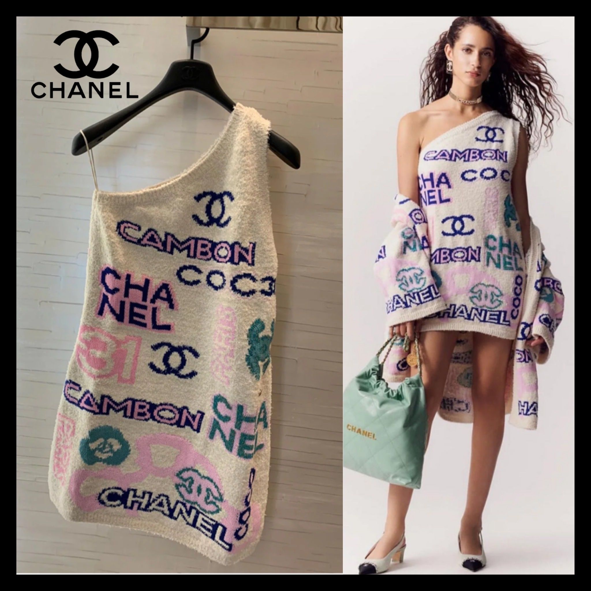 ジェニー着用＊ふわっと優しい肌触り♪】シャネル ワンピース (CHANEL