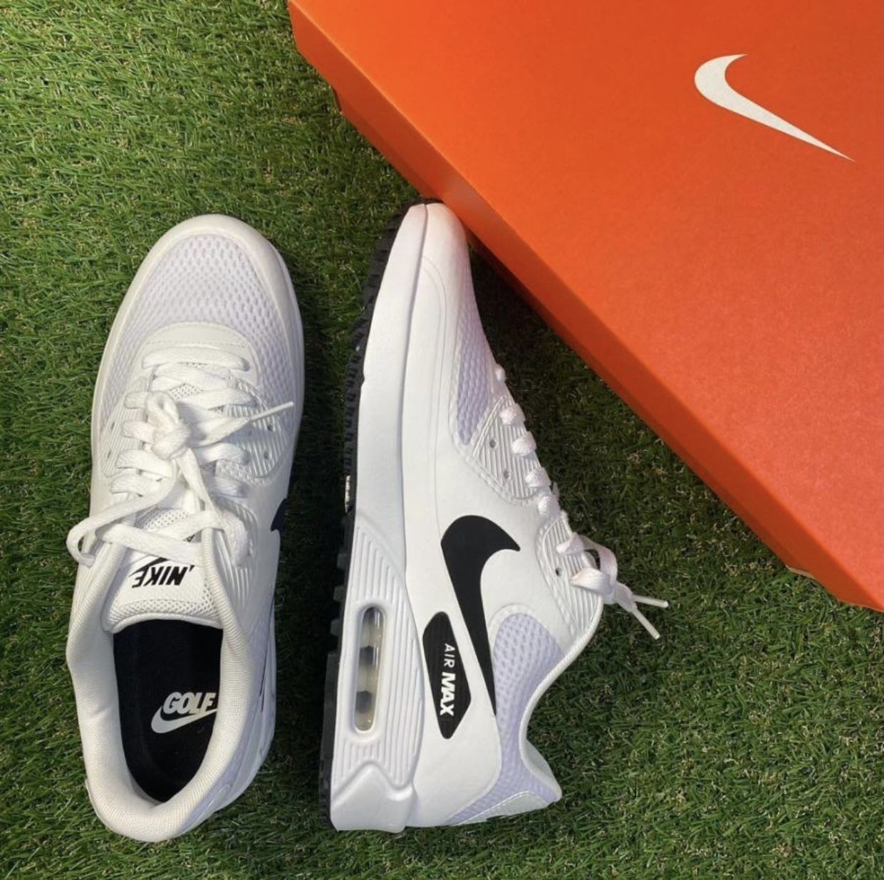 ナイキ ゴルフシューズ エアマックス90 白 NIKE (Nike/シューズ