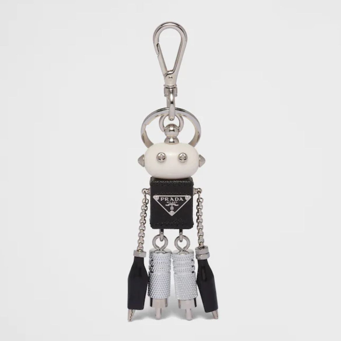 大人気ギフト PRADA◇サフィアーノレザー ロボットキーホルダー (PRADA