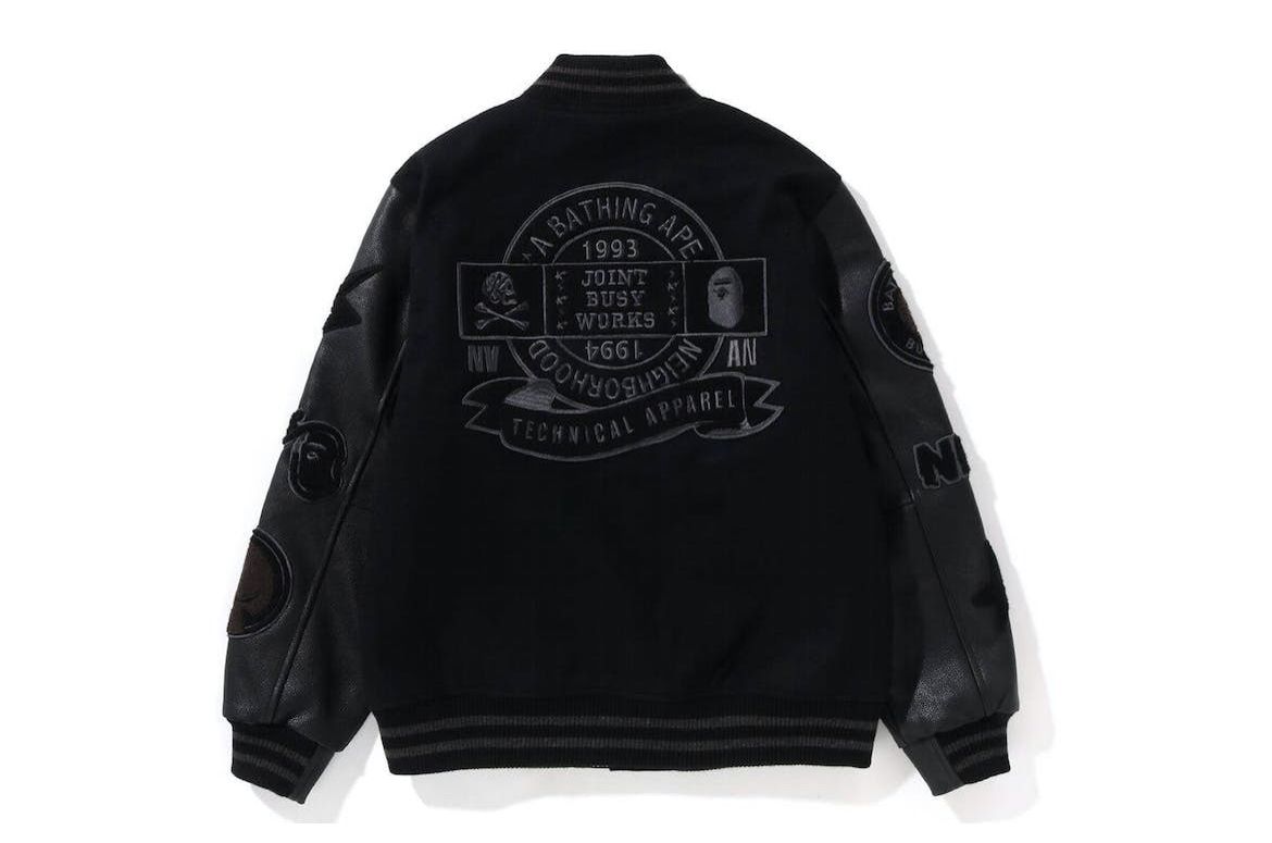 BAPE x Neighborhood Numbering Exclusive Varsity Jacket (A BATHING