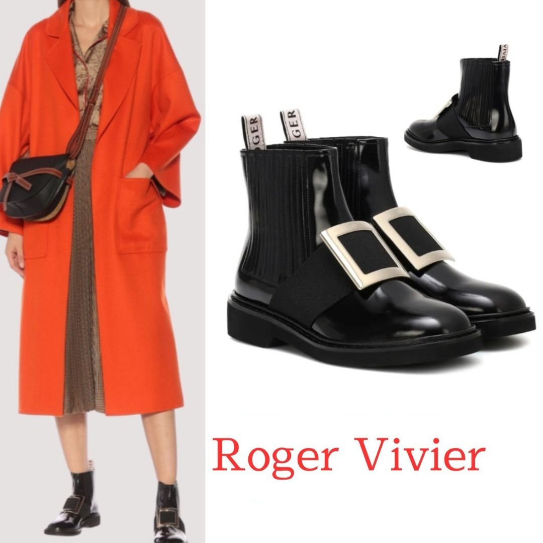 ロジェ・ヴィヴィエ】ヴィヴレザーアンクルブーツ チェルシー (Roger