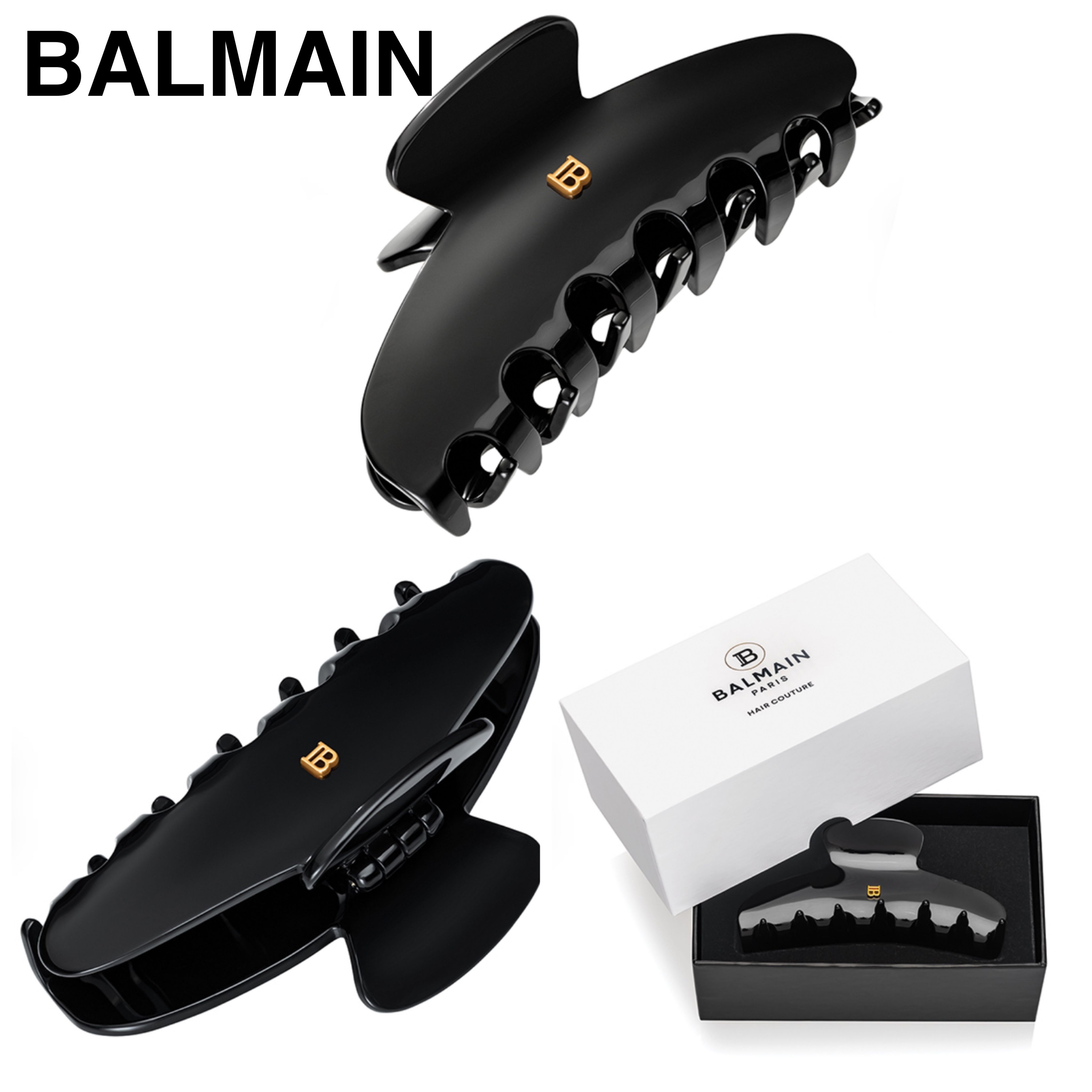 BALMAIN バルマン 18kロゴ ヘアクリップ (BALMAIN/ヘアアクセサリー