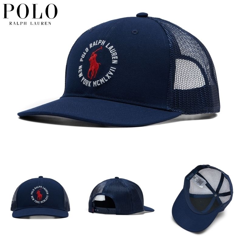 POLO R.LAUREN] ラルフローレン メッシュキャップ ネイビー (POLO