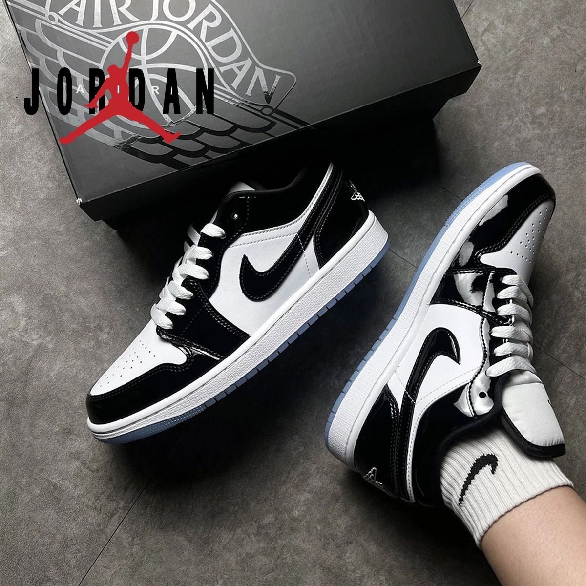 海外限定モデル【Nike】Air Jordan 1 Low “Concrd” コンコルド (Nike