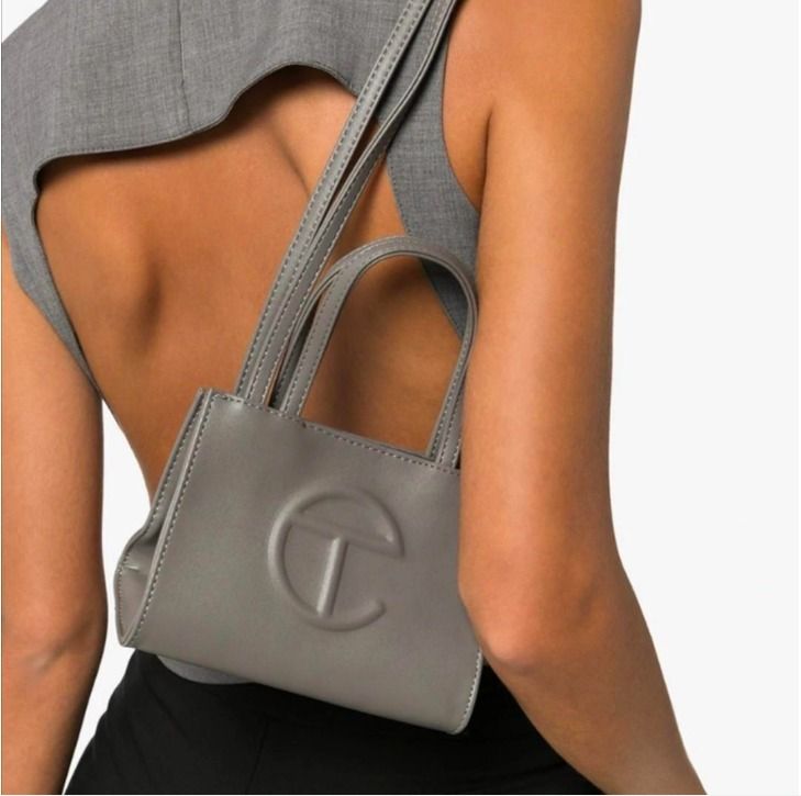 即お届け Telfar テルファースモール ショッピングバッグ グレー