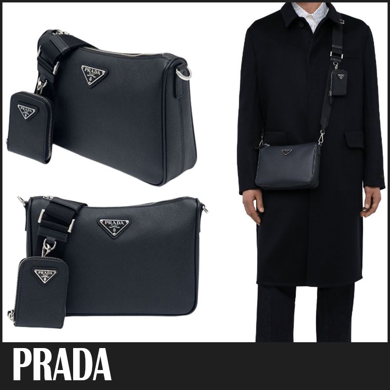 ☆送料関税込☆PRADA サフィアーノレザー ショルダーバッグ☆ (PRADA