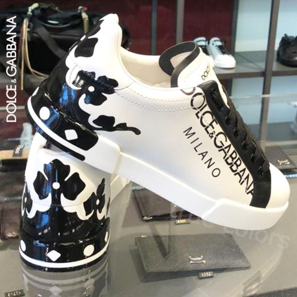 DOLCE&GABBANA ドルガバ ポルトフィーノ クラウン スニーカー (Dolce