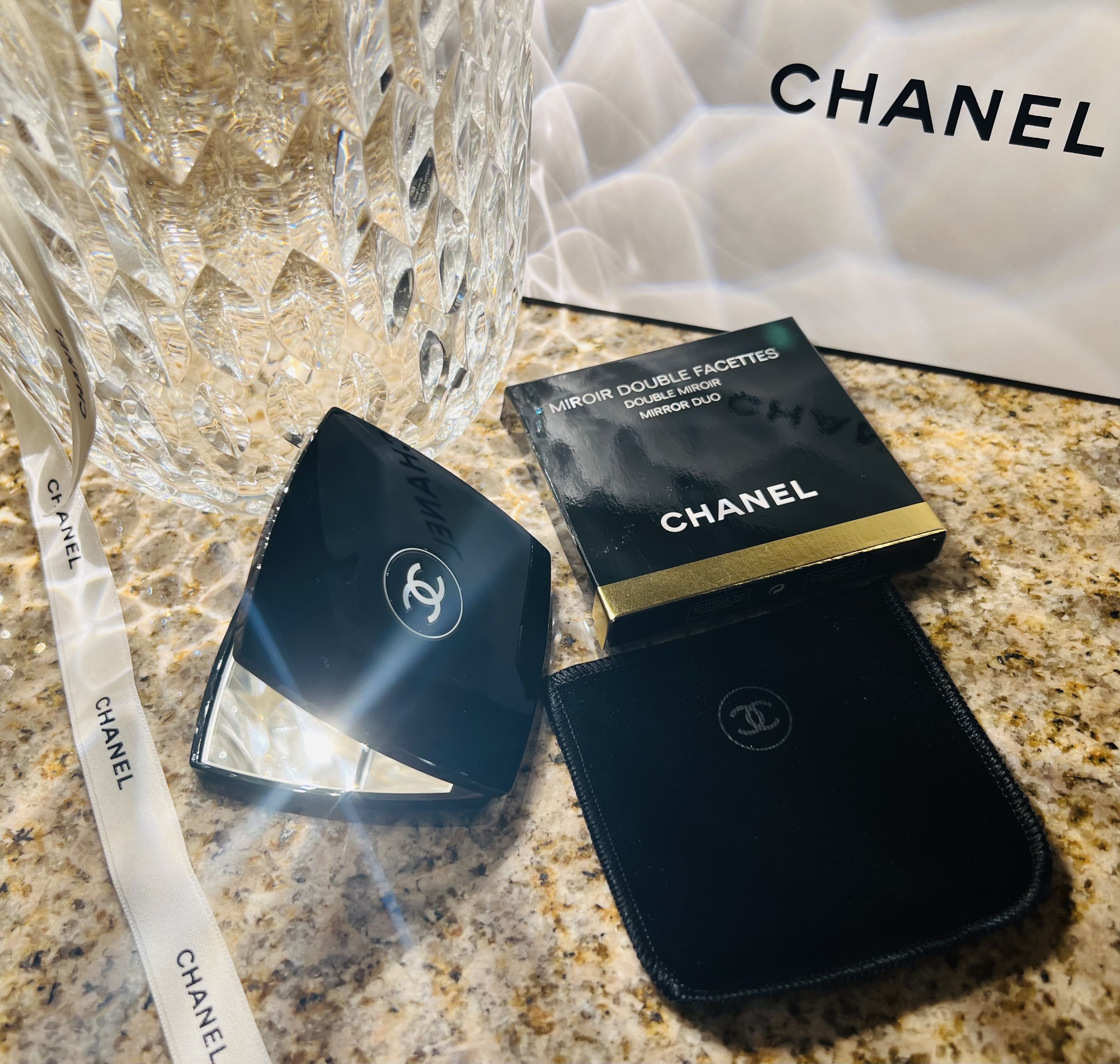 シャネル CHANEL ミラー 鏡 ミロワール ドゥーブル ファセット (CHANEL