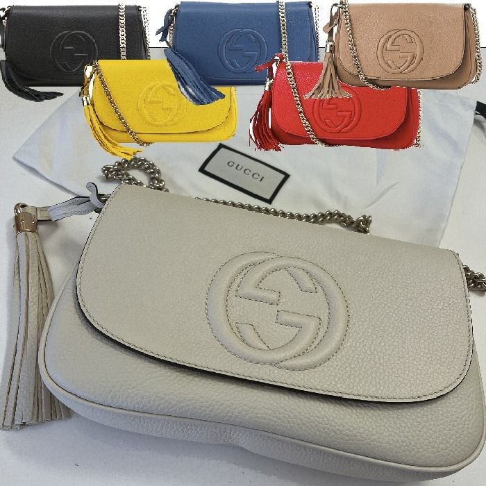 入手困難◇GUCCI◇ショルダーバッグ 斜めがけ SOHO チェーン (GUCCI