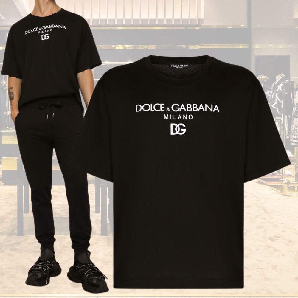 Dolce & Gabbana】DG刺繍入りコットンTシャツ (Dolce & Gabbana/T