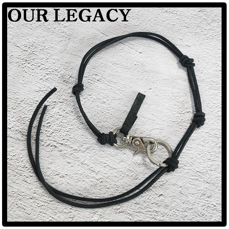 ☆関税込☆OUR LEGACY☆Ladon Leather Keychain Black☆ (OUR LEGACY