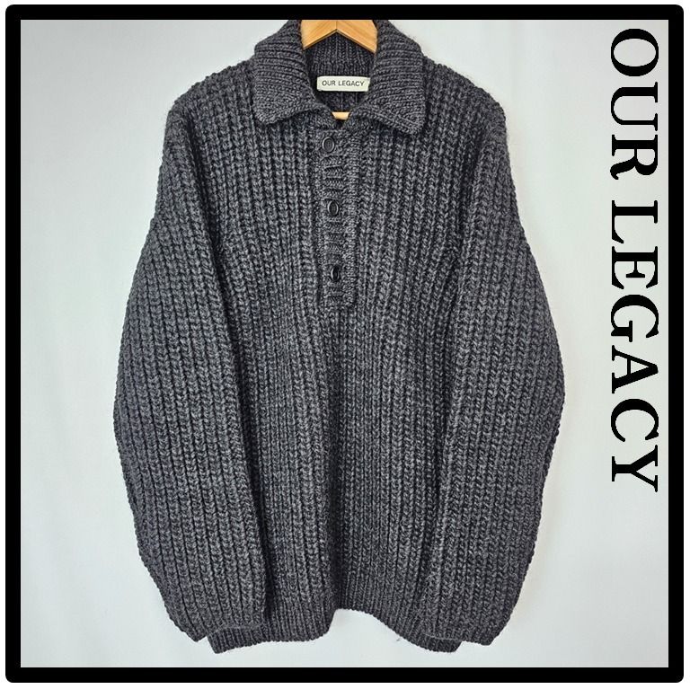 ☆関税込☆OUR LEGACY☆Big Piquet Chunky Wool Wolf Grey☆ (OUR