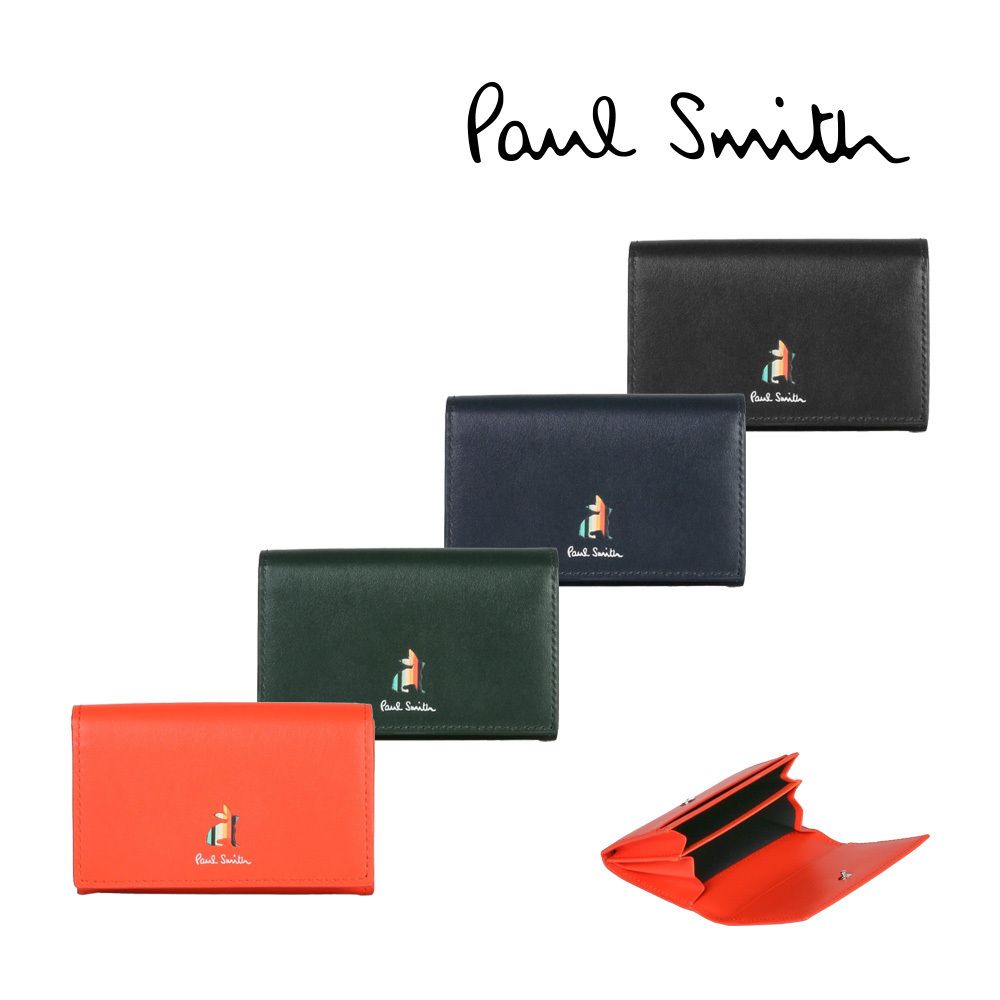 ポールスミス 名刺入れ カードケース ウサギ 財布 Paul Smith 黒 (Paul
