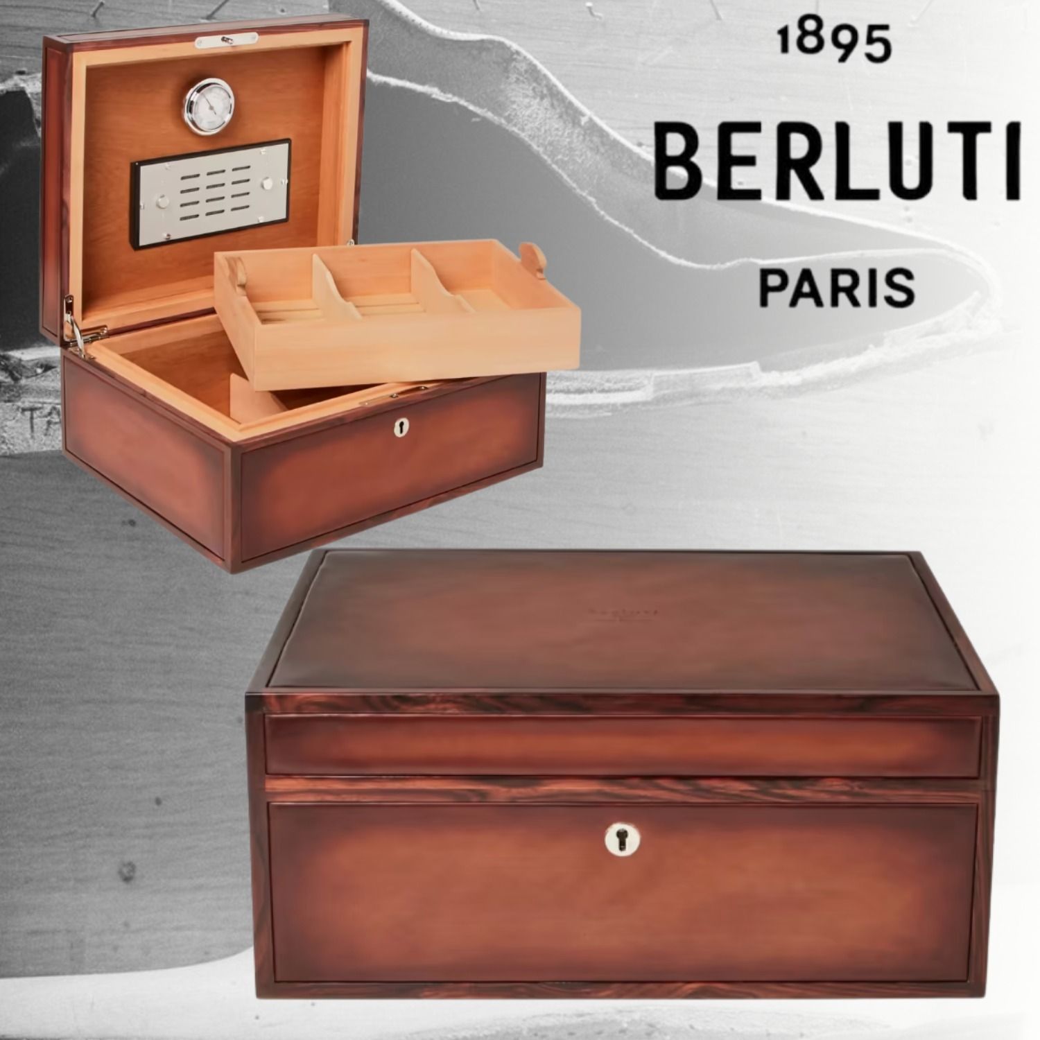 BERLUTI ベルルッティ ベネチアレザー Wood Box ウッドボックス