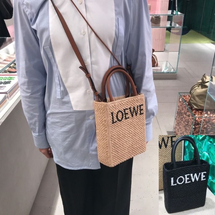 注目の新作！【LOEWE】2Way Tote スクエアかごバッグ A5 Small (LOEWE