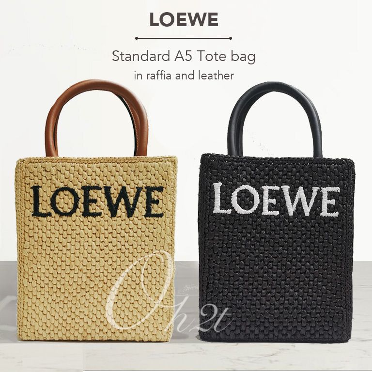 直営店買付 LOEWE スタンダード A5 トートバッグ（ラフィア） (LOEWE