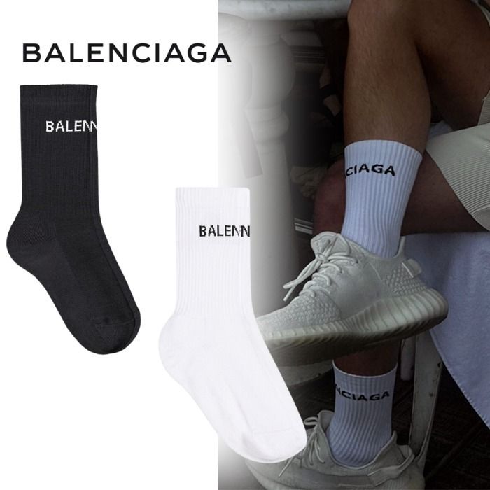 ◇国内直営◇【BALENCIAGA】バレンシアガ ロゴソックス (BALENCIAGA