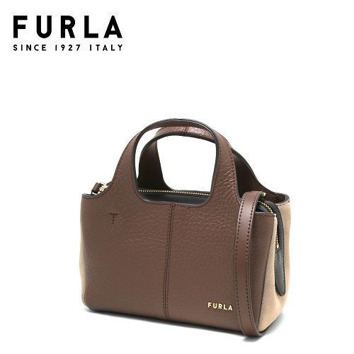☆FURLA☆ ELSA Tote Mini 2wayトート PRALINE/EARTH♪ (FURLA