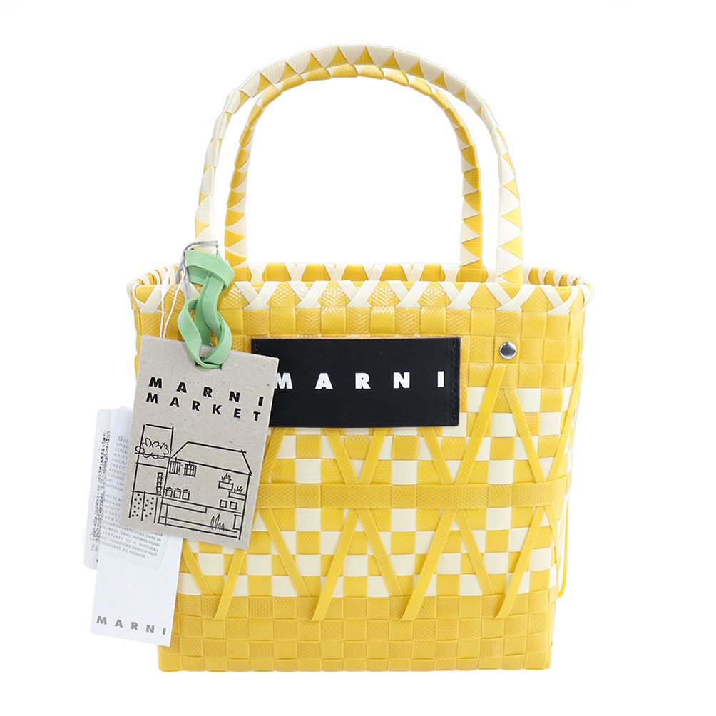 マルニ フラワーカフェ スクランブルバッグ カゴバッグ トート (MARNI