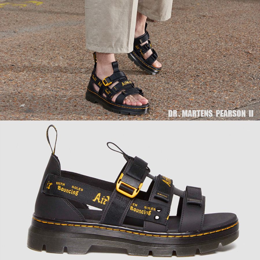 Dr Martens☆PEARSON II サンダル☆兼用☆BLACK (Dr.Martens/サンダル