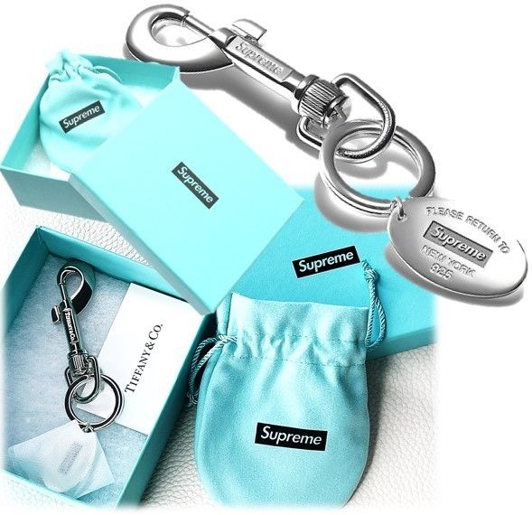 Supreme x Tiffany & Co. コラボ タグ キーリング 関送料込 (Supreme