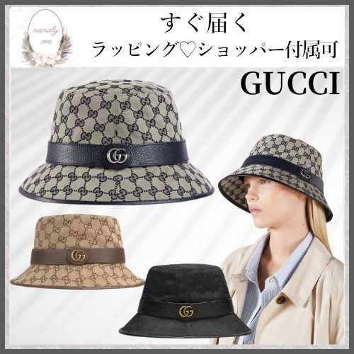 レディースも☆】グッチ リバーシブルハット ストラップ付 (GUCCI