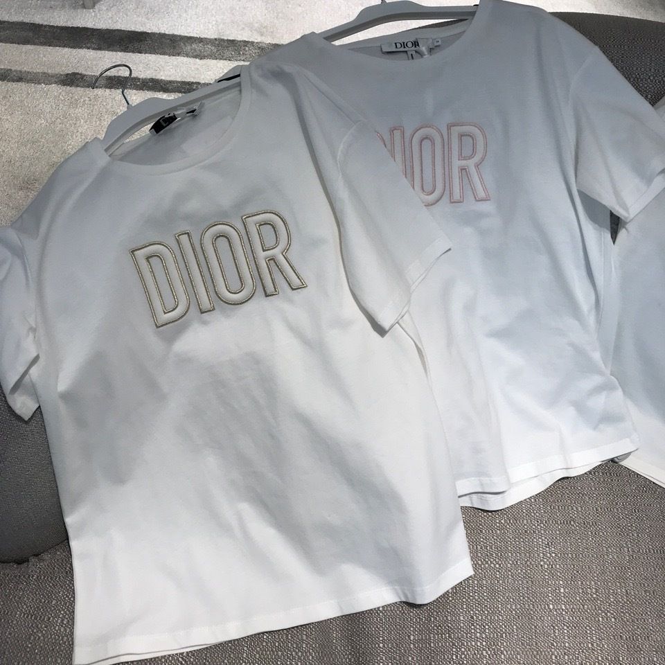 大人もOK♪【Dior】キッズサイズ ロゴ Tシャツ☆12-13A☆2色 (Dior