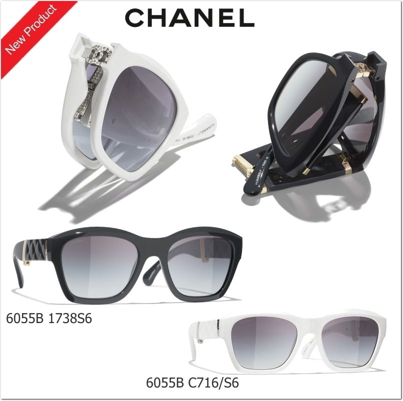 新作♡CHANEL 6055B 折りたたみサングラス(Polarized ) (CHANEL