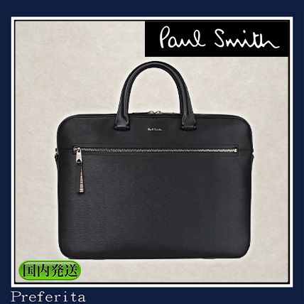 Paul Smith】ブリーフケース 2WAY ストローグレインレザー (Paul Smith