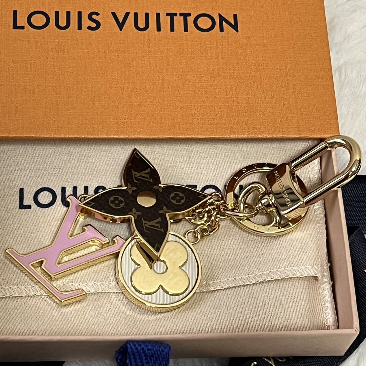 ☆LV☆ルイヴィトン ポルト クレ・スプリング キーリング (Louis