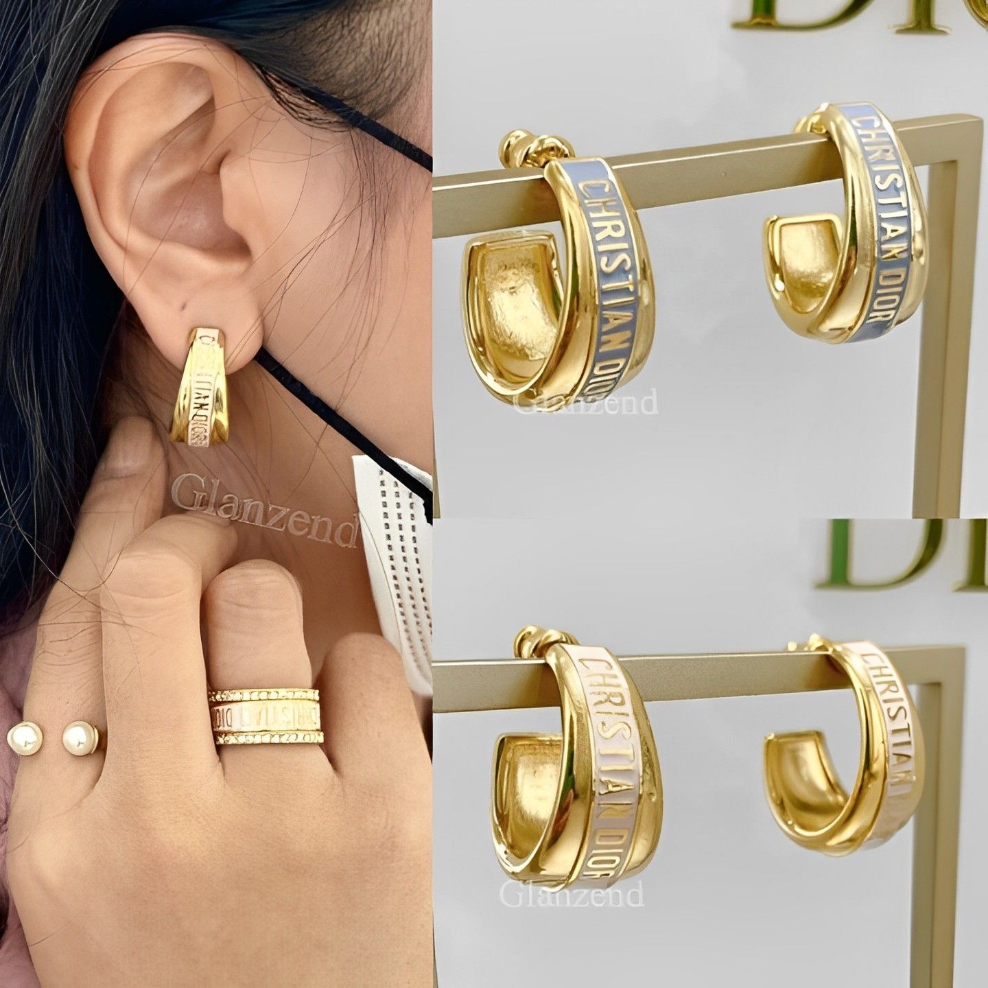 デイリーに使える♪【Dior】《Dior Code》フープ ピアス (Dior/ピアス