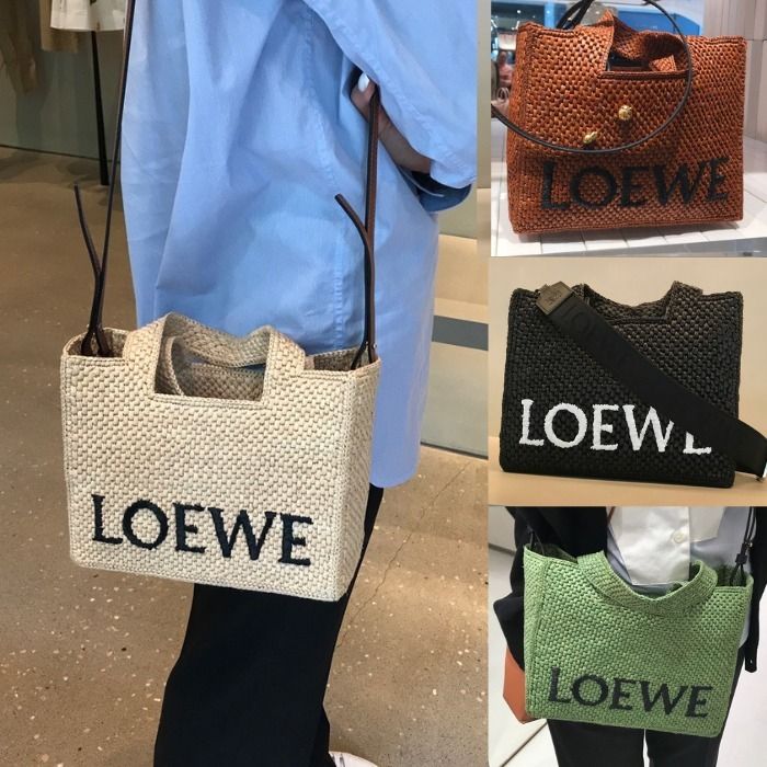 限定生産【LOEWE】フォント トート スモール（ラフィア） ☆4色