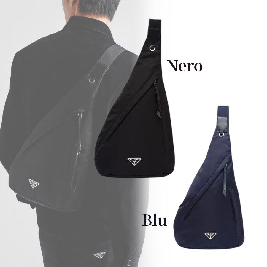 直営店買付】プラダ☆Re Nylon×レザー ボディバッグ☆2VZ092 (PRADA
