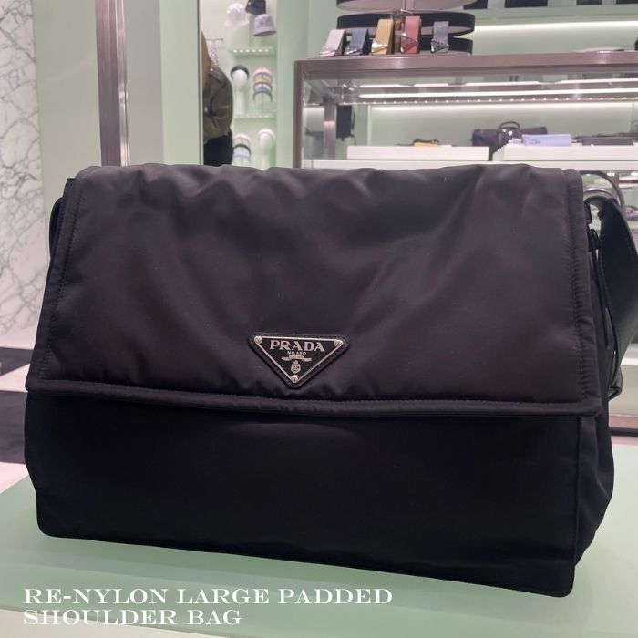 PRADA◇Re Nylon ラージ パデッド ショルダーバッグ (PRADA/ショルダー