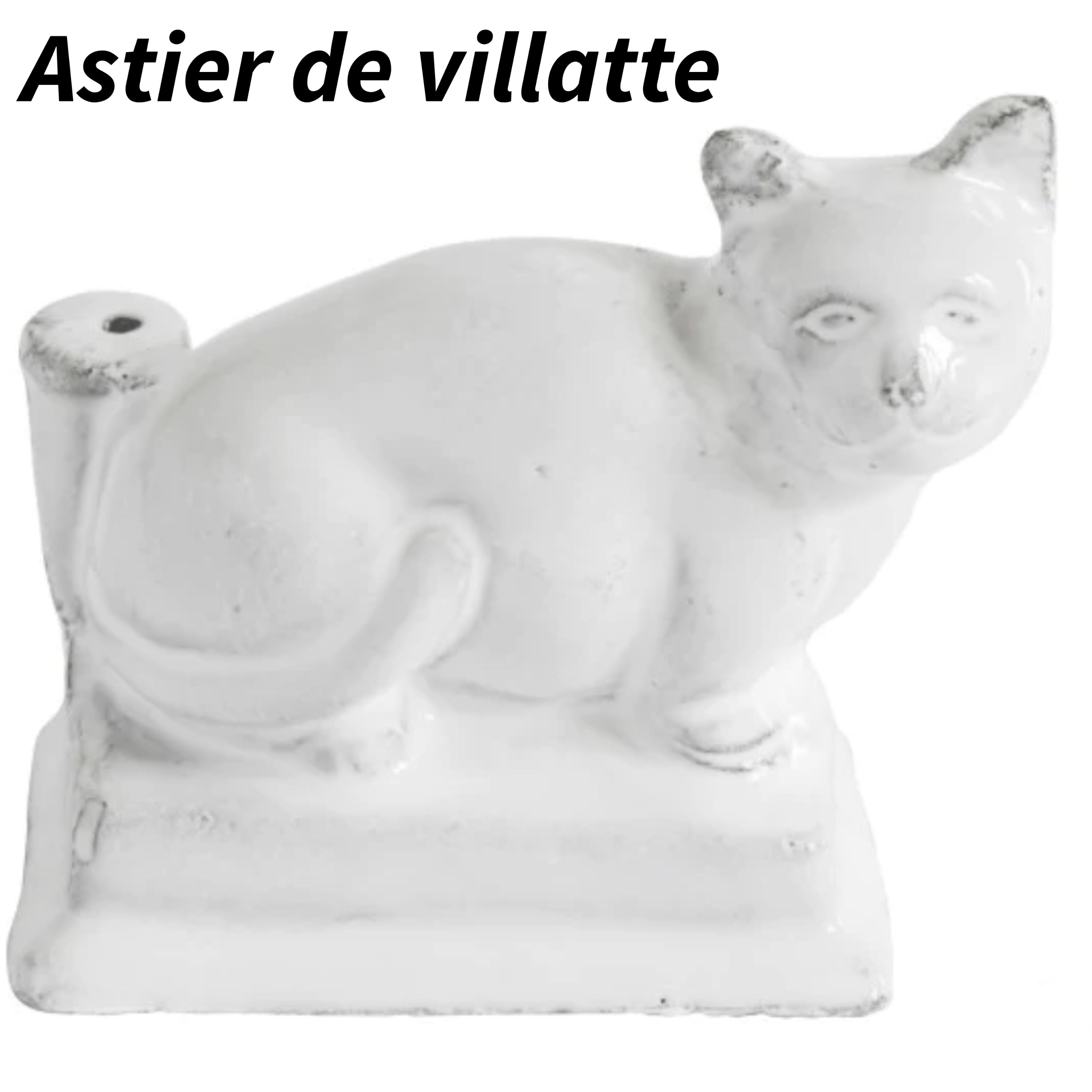 Astier de villatteアスティエドヴィラット 猫 お香立て (Astier de