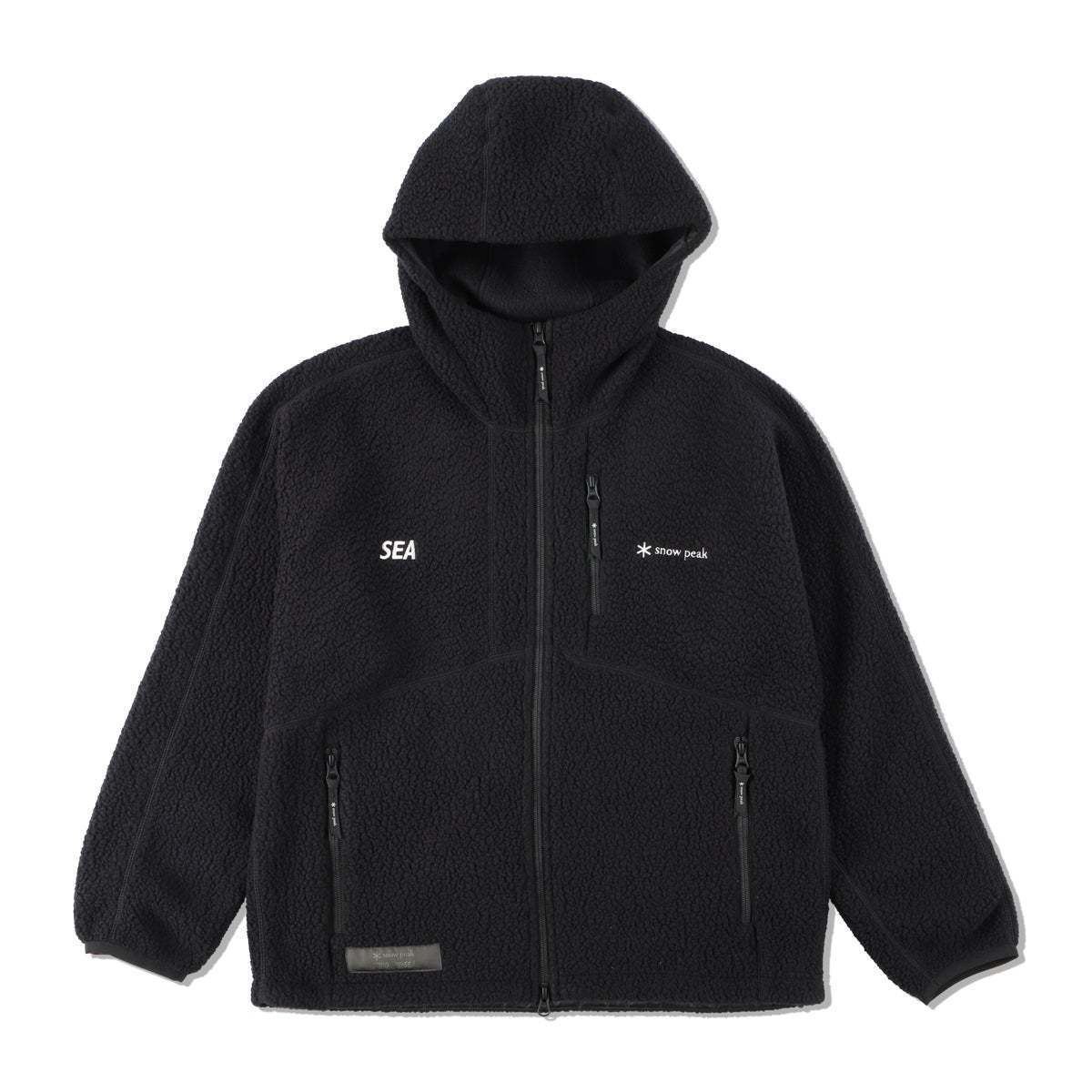 WIND AND SEA x Snow Peak Thermal Boa Fleece Jacket Black (WIND AND