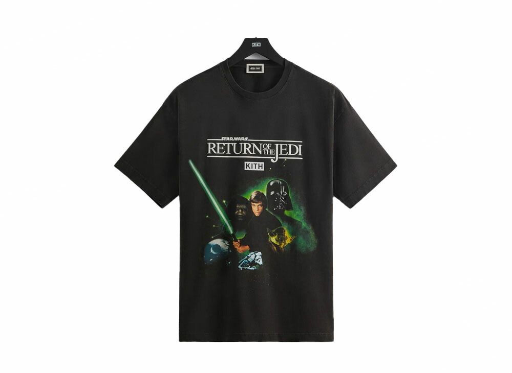 Kith x STAR WARS Luke Poster Vintage Tee Black KT-1728 (KITH NYC/T