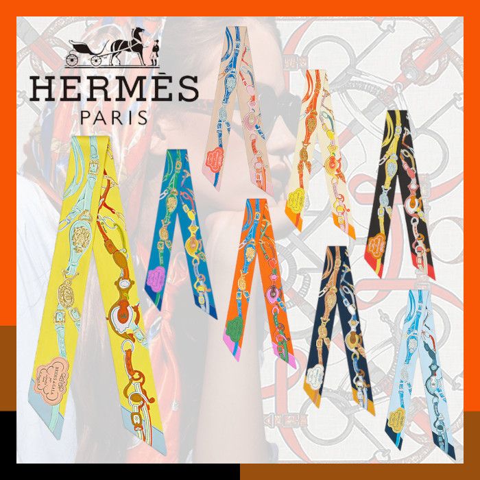 HERMES 新作 スカーフ ツイリー Brides de Gala Applique Pique