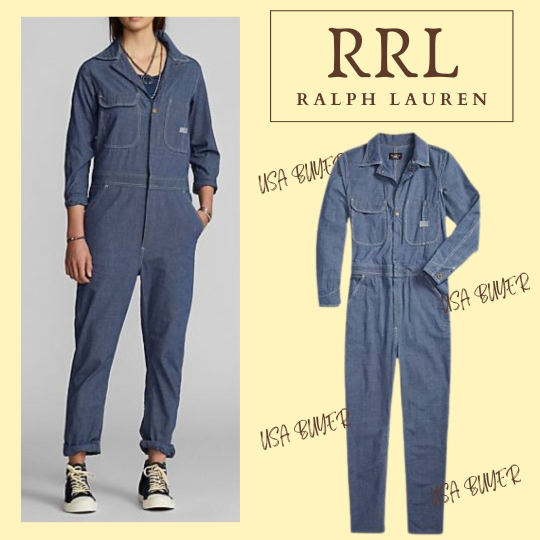 ヴィンテージ風【RRL Ralph Lauren】日本製生地 ジャンプスーツ (RRL