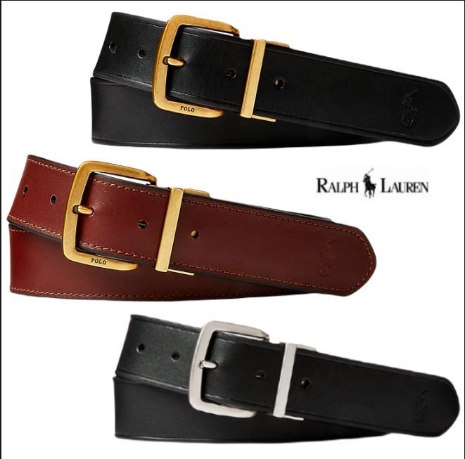 ポロラルフローレン リバーシブル 本革 レザー ベルト (Ralph Lauren