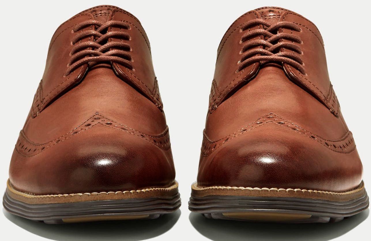 Cole Haan ビジネススニーカー ウィングチップ ブラウン (Cole Haan