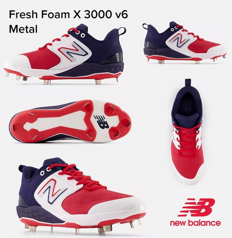 野球スパイク☆送料＆関税込み！NB Fresh Foam X 3000 v6 Metal (New