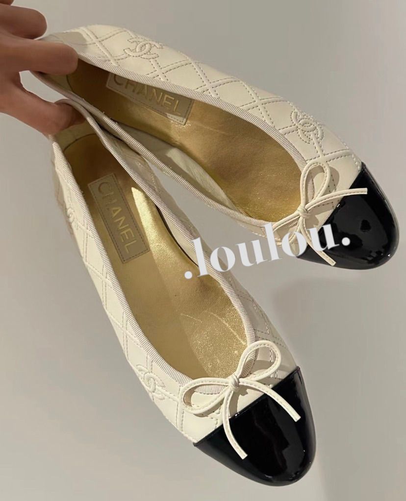 キルティング調デザインでお洒落☆】CHANEL バレリーナ (CHANEL/バレエ