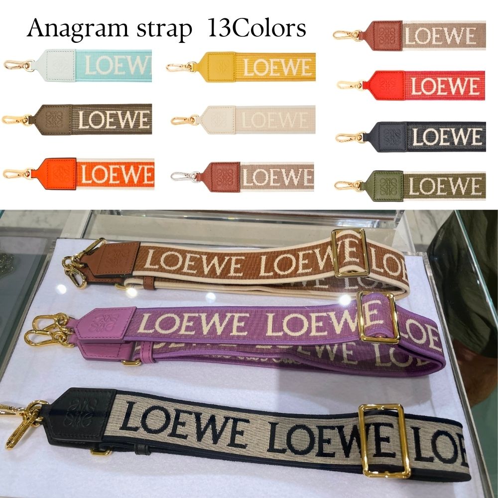 ロエベ◇アナグラム ストラップ ジャカード&カーフ (LOEWE/バッグ