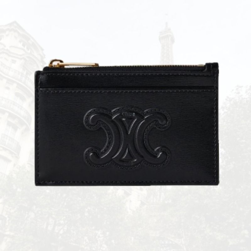 送料込*セリーヌ*ジップ付きカードホルダー/フラグメントケース