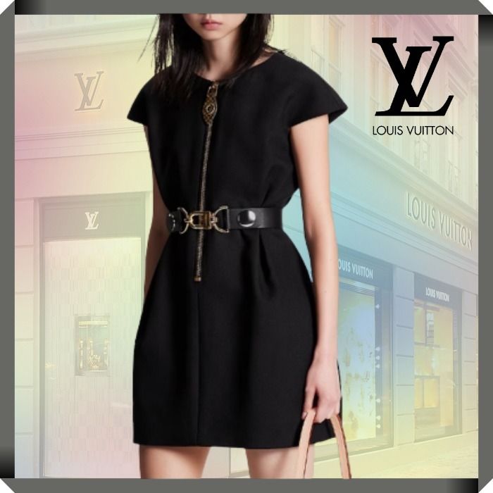 大人かわいい☆Louis Vuitton☆ワンピース ウール (Louis Vuitton