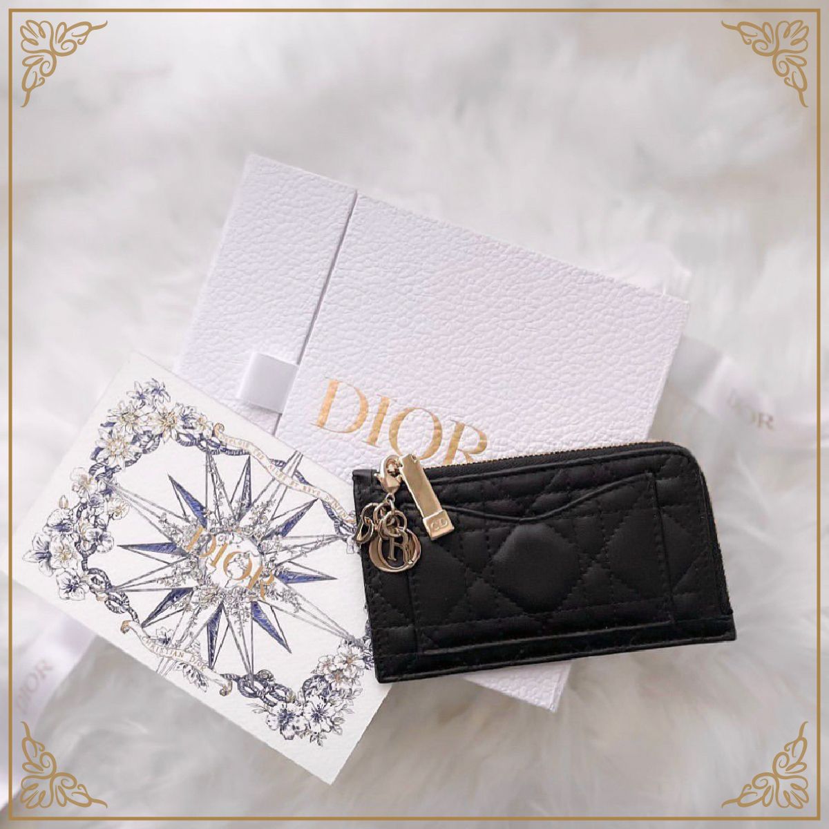 日本限定】LADY DIOR コンパクト ジップ カードホルダー (Dior/カード
