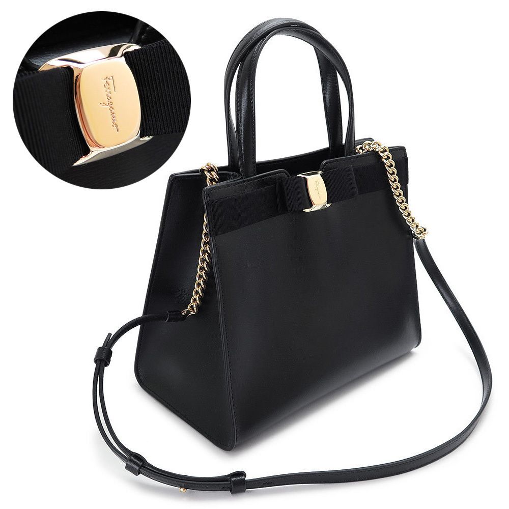 国内発送】フェラガモ トートバッグ ヴァラ・リボン VARA (FERRAGAMO