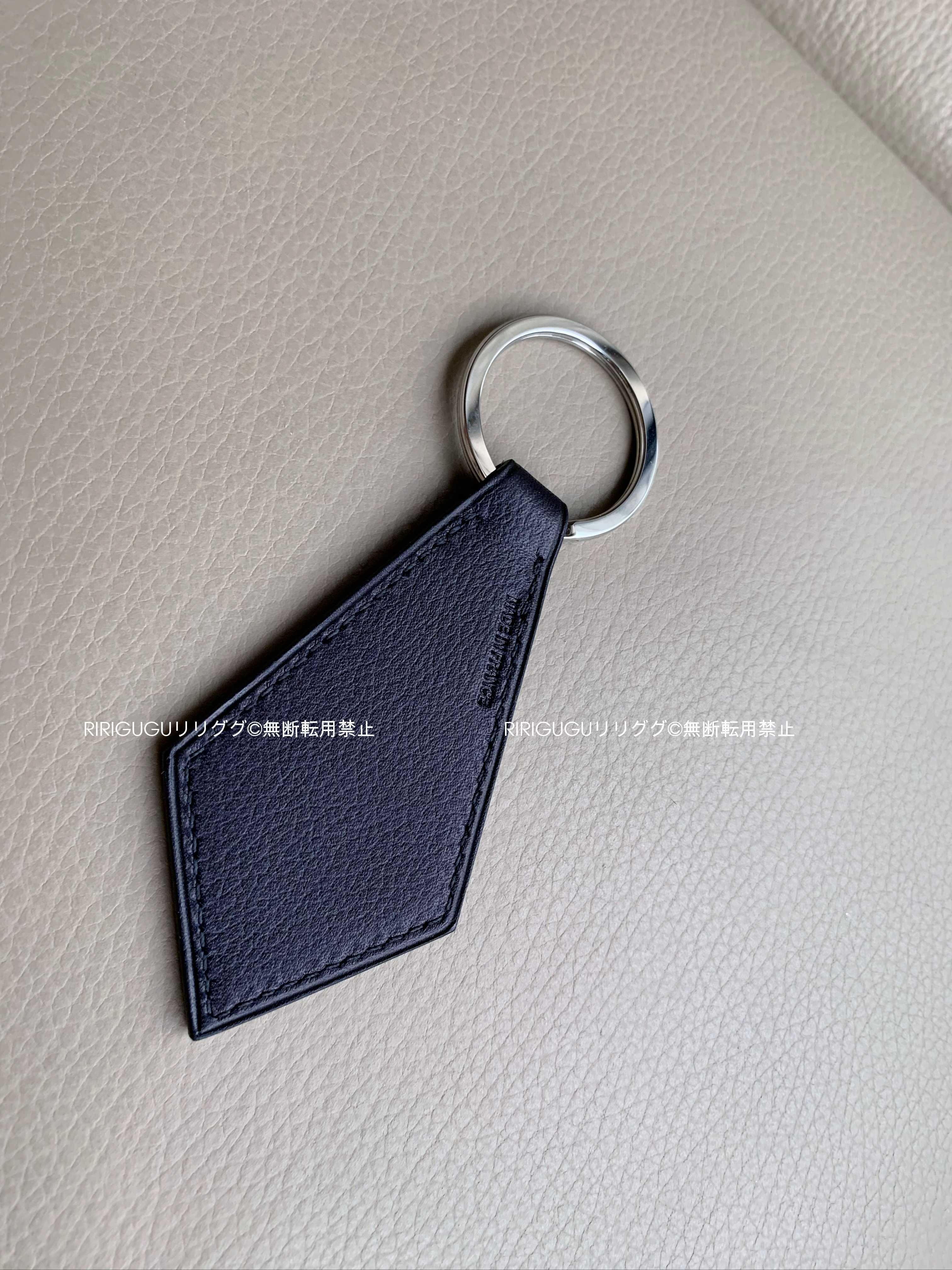 エルメス)《タブ》キーリング/キーホルダー☆ブルーインディゴ (HERMES