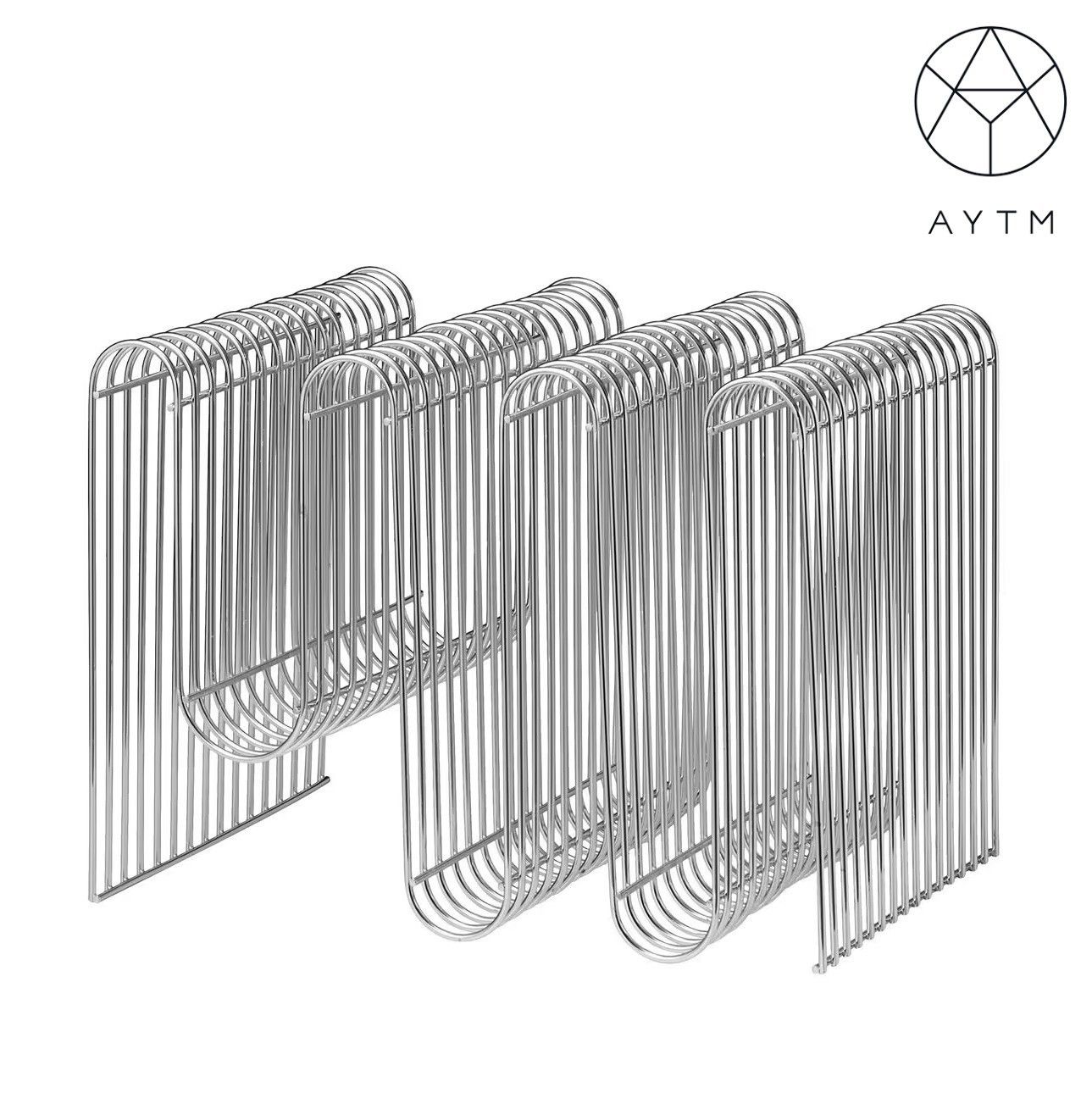 国内発| AYTM Curva マガジンラック Silver (AYTM/棚・ラック・収納